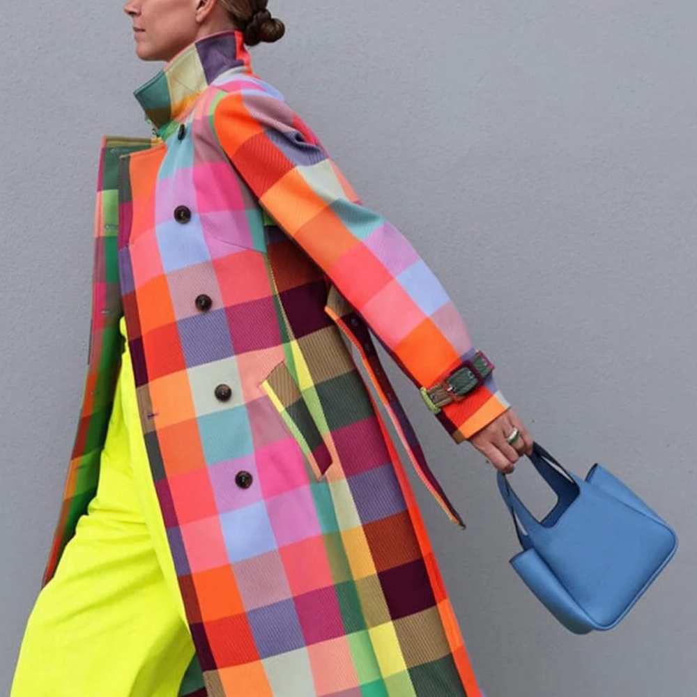 Boden Neon Trench Coat